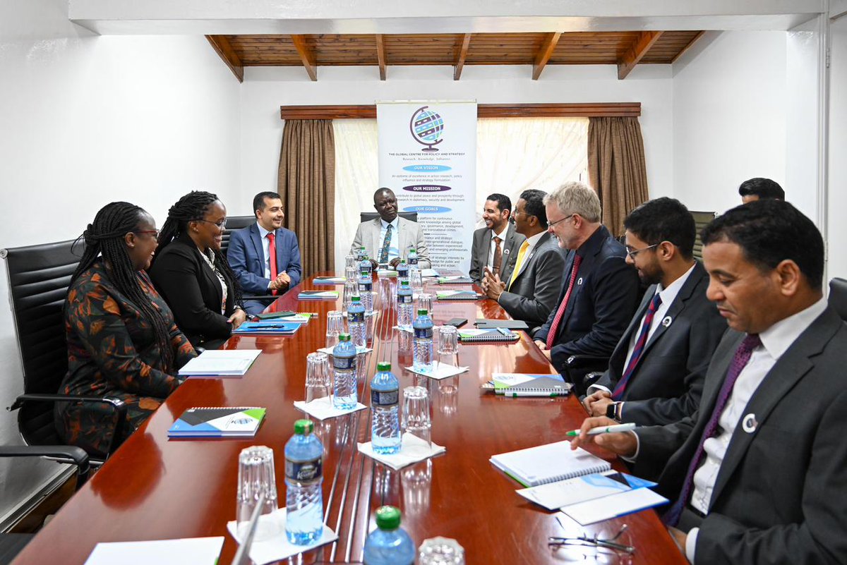 TrendsRA's tweet photo. #TRENDS and the Nairobi-based Global Centre for Policy and Strategy (GLOCEPS) discussed prospects for cooperation and coordination on studies and research, especially on Africa, in addition to exchange of expertise.

@GLOCEPS1 https://t.co/JKR0IBeW39