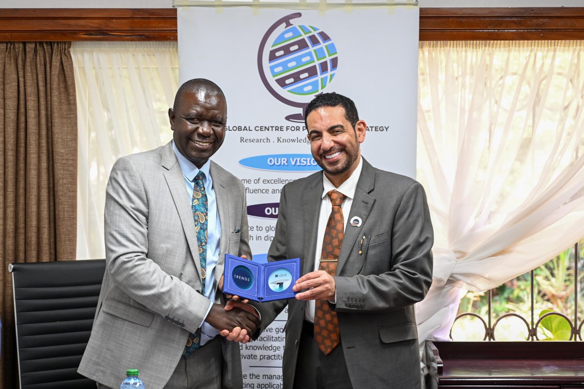TrendsRA's tweet photo. #TRENDS and the Nairobi-based Global Centre for Policy and Strategy (GLOCEPS) discussed prospects for cooperation and coordination on studies and research, especially on Africa, in addition to exchange of expertise.

@GLOCEPS1 https://t.co/JKR0IBeW39