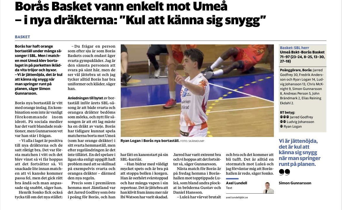 🔥🖤Borås Basket SBL (@borasbasket) on Twitter photo 