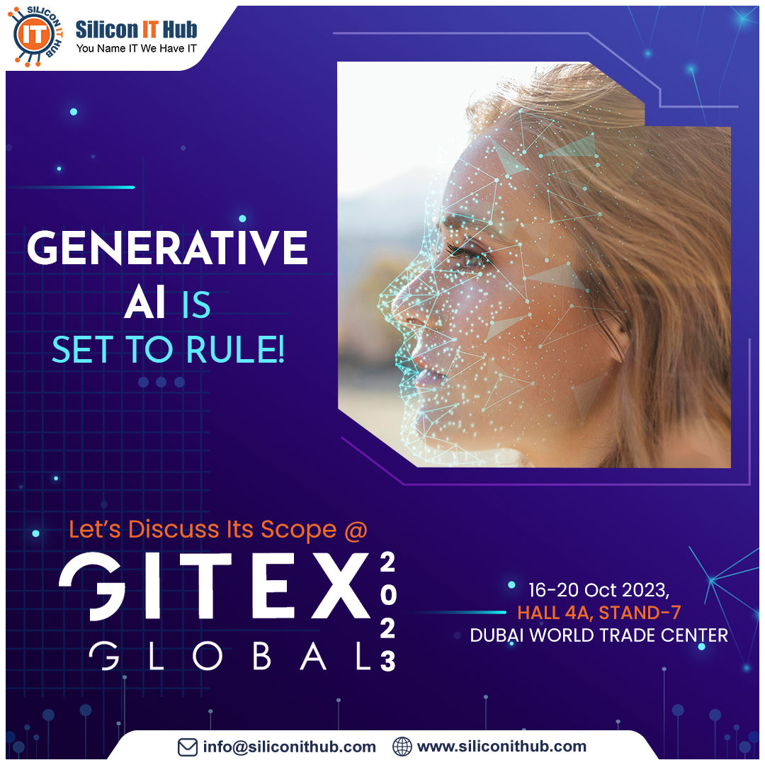 SmitalPandit's tweet photo. Generative #AI is the future! We believe in leveraging the benefits of AI by integrating intelligent #chatbots into corporate websites and apps for our esteemed global clientele. Want to discuss the scope of Gen AI-driven chatbots in your business site? Schedule a one-on-one meeting between October 16 to 20 in #GITEXGlobal2023.

🌐 Booth No. 4A-07
🌎 World Trade Centre, Dubai
🕛 October 16-20, 2023

#delltechgitex #siliconithub #gitexevent #GITEX #gitexexhibition #techevent #gitexdubai #gitexglobal23 #technology #TechInnovation #DubaiTechScene #GITEXGLOBAL #Gitex2023 #giteximpact #Dubai #TechInnovation #NetworkingEvent #gitextechnologyweek #gitextechweek #gitexdubai #expo #middleeast #business #WorldTradeCenter #techevent