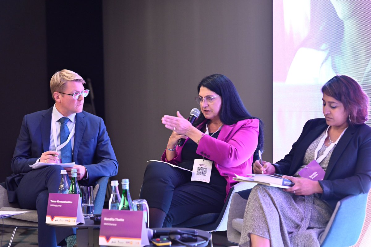 EschenbaecherJH's tweet photo. Pleasure to moderate a conversation on repositioning family planning in low fertility contexts at @UNFPA's #ICPD30 consultation on #SRHR in Tbilisi.
Main take-away: ensuring #ReproductiveRights is key for unlocking people's full potential & strengthening #DemographicResilience! https://t.co/Y15sdszRtL