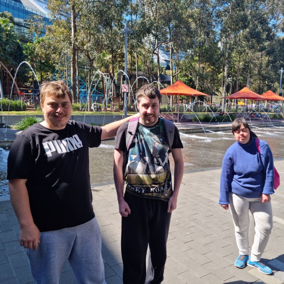 WindgapFDN's tweet image. A spring day well spent! 🌞 Our Participants' Travel Training journey took them from Town Hall station to Darling Harbour, followed by a captivating stroll through Chinatown and a light rail ride home. 🏙️🚉 #SpringOuting #CityScenes