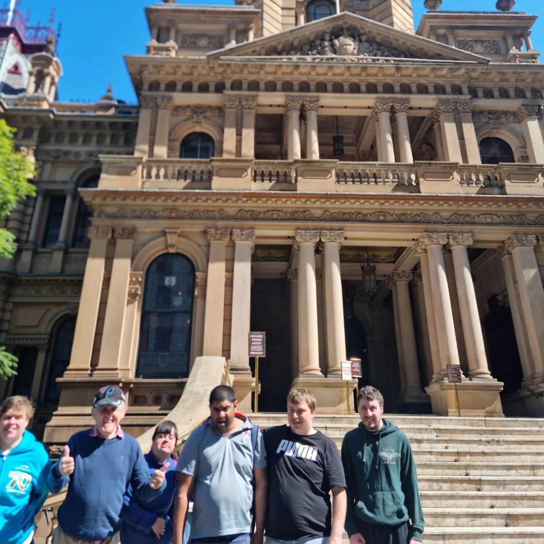 WindgapFDN's tweet image. A spring day well spent! 🌞 Our Participants' Travel Training journey took them from Town Hall station to Darling Harbour, followed by a captivating stroll through Chinatown and a light rail ride home. 🏙️🚉 #SpringOuting #CityScenes