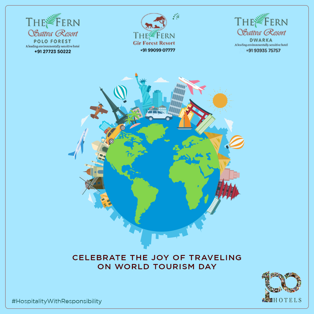 FernPoloForest's tweet photo. Here's to the beauty of cultural diversity and the joy of travel this Tourism Day.

For more info &amp; bookings: Call +91 2772 350222 or visit https://t.co/TW4LM9YWZr

#TheFernSattvaResort #FernPolo | #PoloForest | #GujaratKaKashmir | #Ahmedabad |#Rajkot #Vijaynagar | #Gujarat | https://t.co/OsXt7R8cue