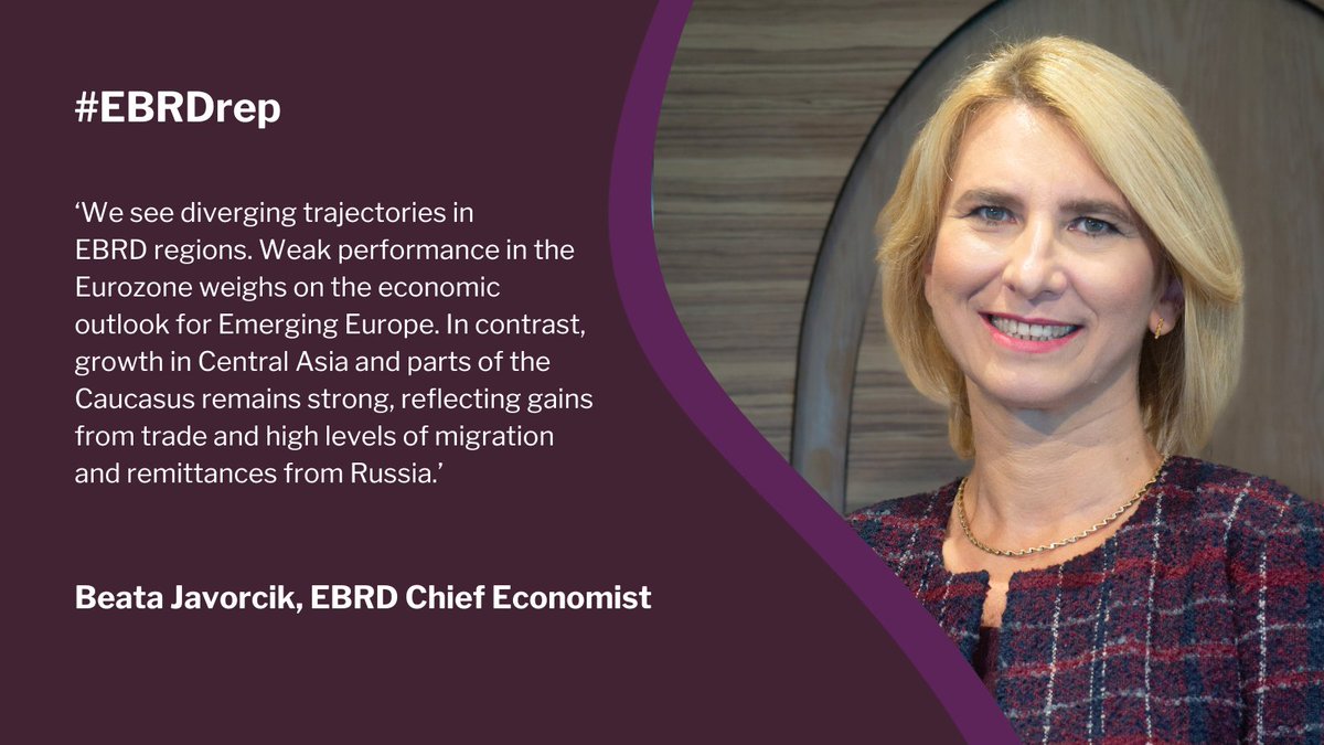 EBRD's tweet photo. Watch our @BJavorcik on @CNBCi @SquawkBoxEurope  speaking about our latest economic forecasts across the EBRD regions this morning...
#EBRDrep 
Watch this live: https://t.co/mgqPciWypl https://t.co/saBYKafzOK