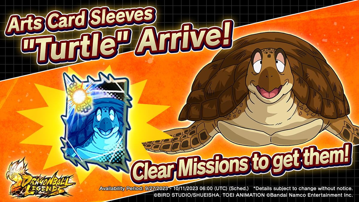 DB_Legends's tweet photo. New Arts Card Sleeves featuring the "Turtle" from "Dragon Ball: The Path to Power" are here!
Get them as a reward from the "Episode Campaign: Dragon Ball Saga Special Missions"!

Have fun playing Legends with these new Sleeves!

#DragonBallSagaCampaign
#DBLegends #Dragonball https://t.co/wmm41FS35S