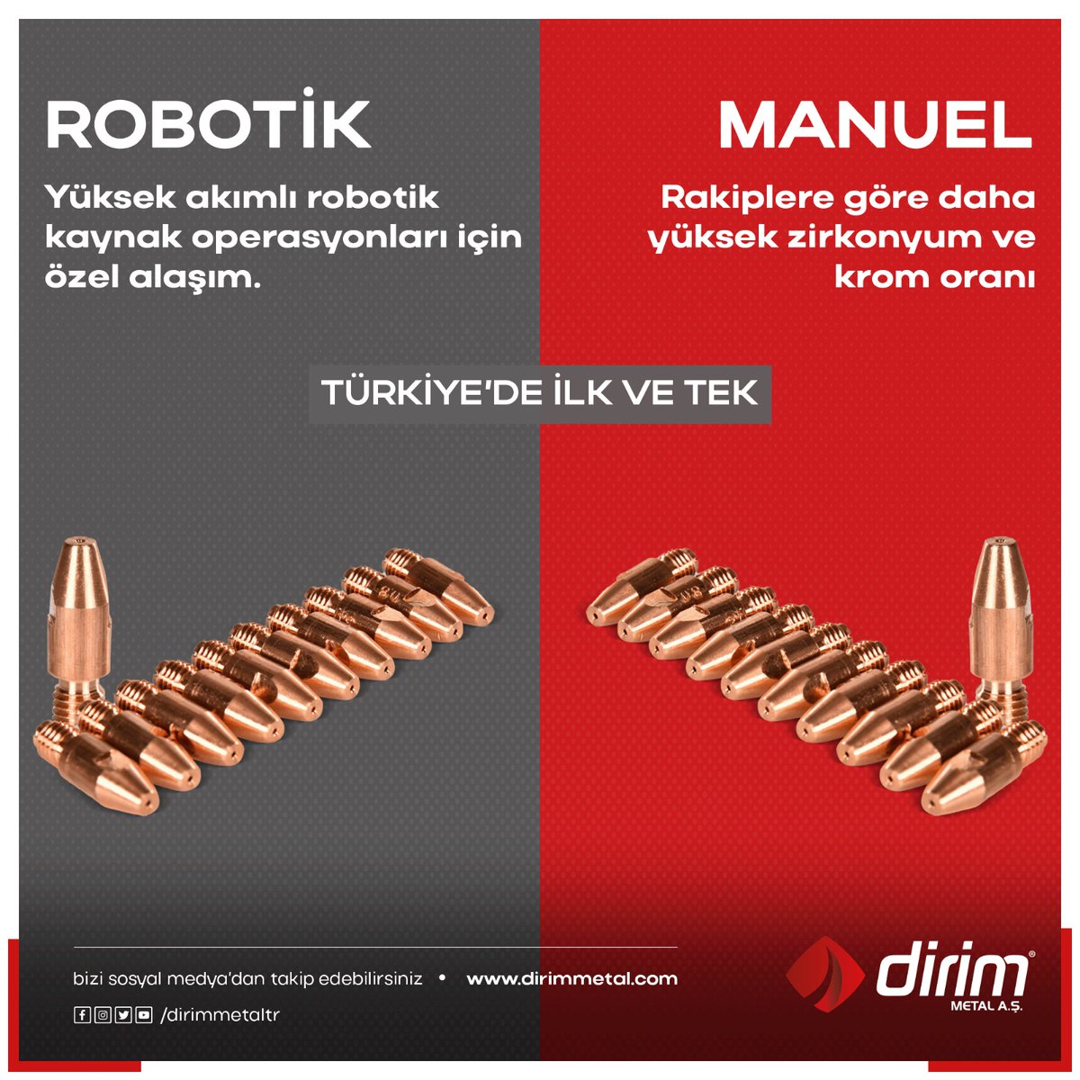 DirimMetal's tweet photo. Yapılan çalışmalarda patentli kanada teknolojik kaplama yapılmadığında delik çapının gerek gözlemsel olarak gerekse de ölçüm sonucunda uç yüzeyinden kenarlara doğru aşınma yolu ile büyüdüğü görülmüştür.

☎️ +90 (332) 347 46 27
☎️ +90 (332) DİRİMAŞ
📩 info@dirimmetal.com https://t.co/0FrqsuYrh9