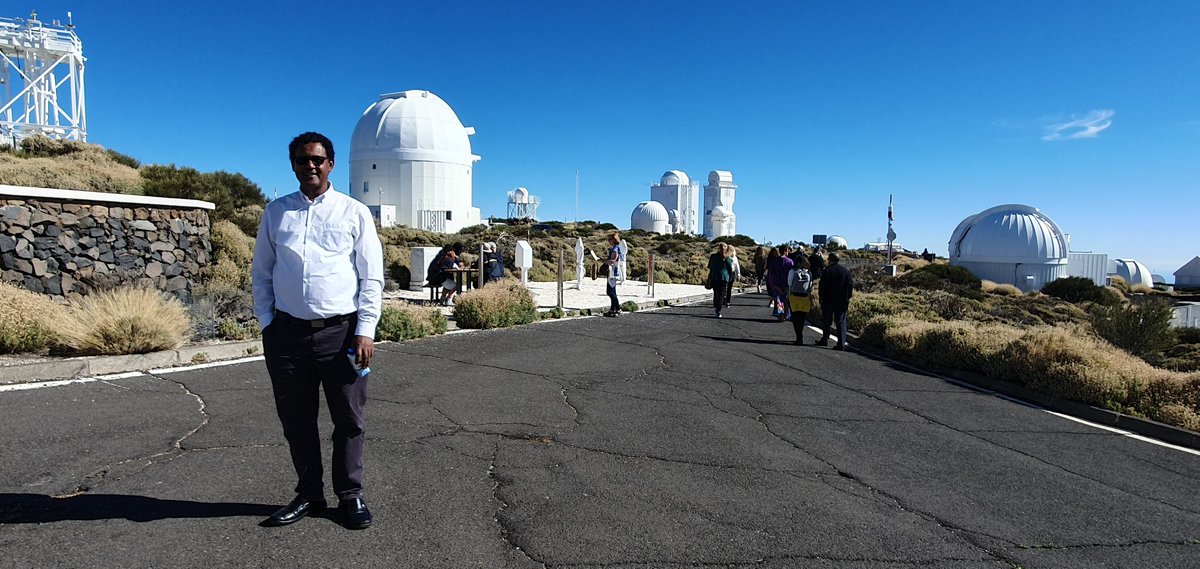 SolomonBenor's tweet photo. Glad to have attended a high-level Conf on Research Infrastructure (RI) in Tenerife, 25-26 Sept. Objective of the conference was to discuss on current &amp; future technological opportunities &amp; challenges in RI.
A visit was also made to the Teide Astronomical Observatory Station. https://t.co/1HRKrDs6FD