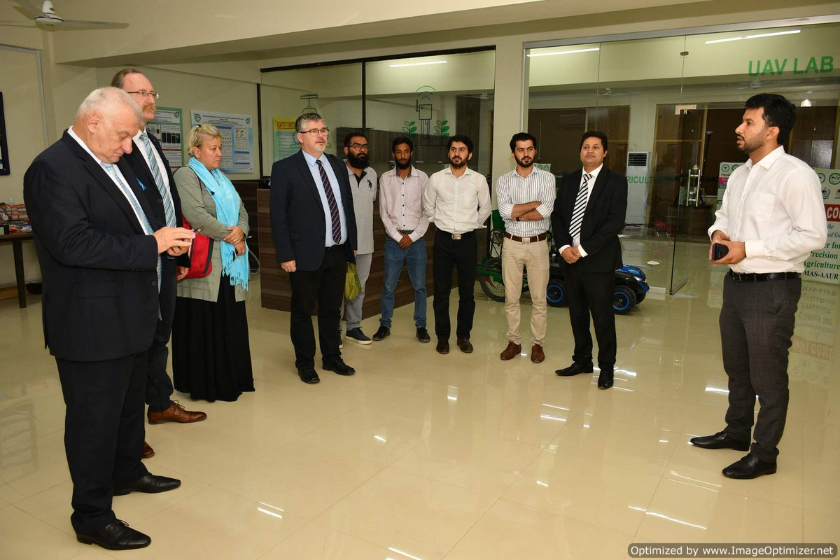 c4pagri's tweet photo. Dr. Istvan Grafjodi Commercial and development Counselor of Hungary &amp; their team Visited Drone UAV lab DDSDP Meeting room &amp; Mechatronics Lab Center for Precision Agriculture PMAS-UAAR.  #DDSDP #C4PA #Precision https://t.co/f0bLESwT8n