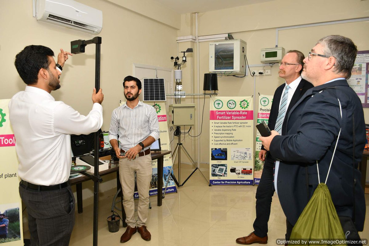 c4pagri's tweet photo. Dr. Istvan Grafjodi Commercial and development Counselor of Hungary &amp; their team Visited Drone UAV lab DDSDP Meeting room &amp; Mechatronics Lab Center for Precision Agriculture PMAS-UAAR.  #DDSDP #C4PA #Precision https://t.co/f0bLESwT8n