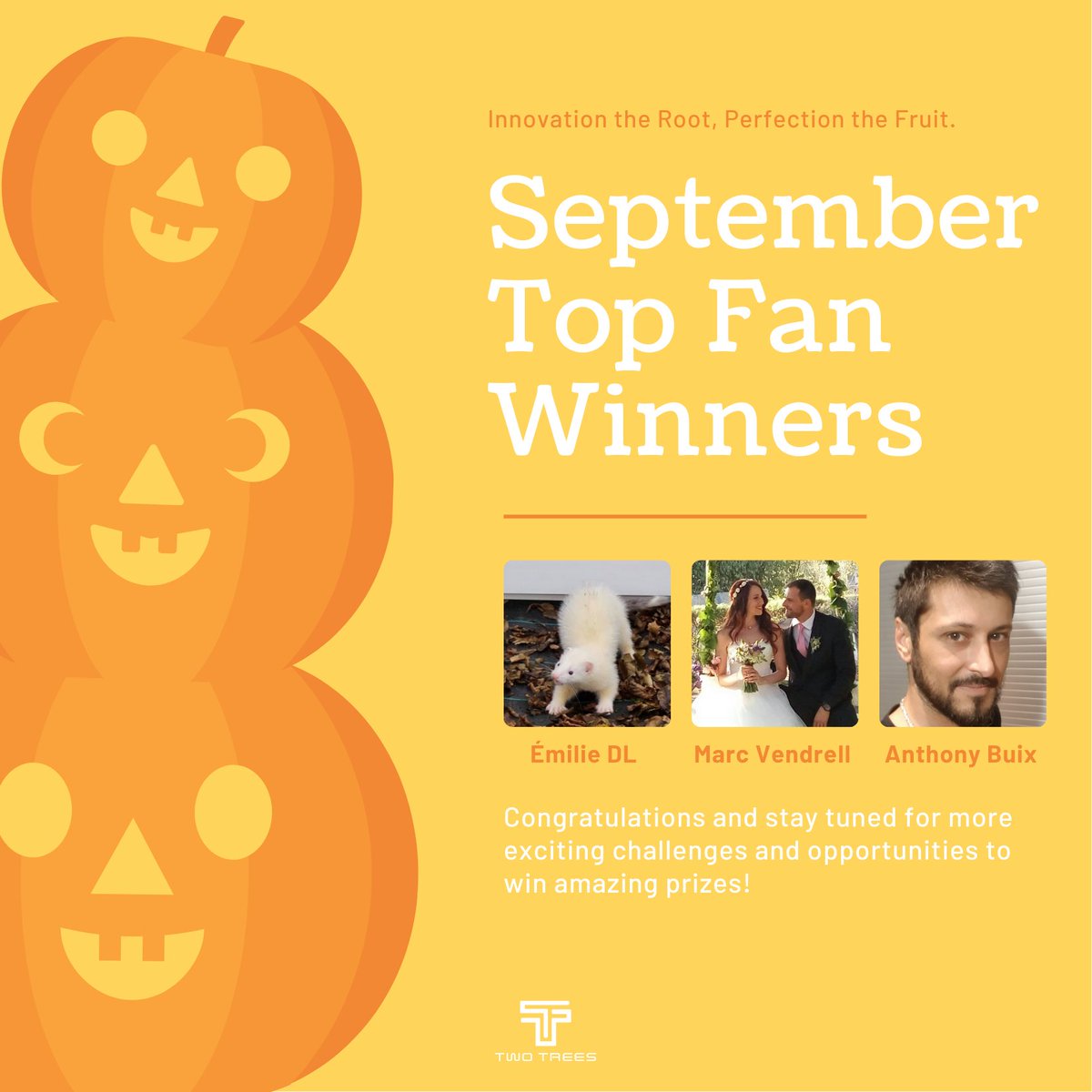TwoTrees3d_'s tweet image. 🌟 Congratulations to our September TOP FAN winners! 🎉🏆
🥇 Drumroll, please! 🥁 Our incredible TOP FAN champions for September are here! 🌟 @Émilie DL,  @ Marc Vendrell, @ Anthony Buix
#TwoTreesTopFan #SeptemberWinners #JoinTheCommunity #Projects #art #collectibles #maker