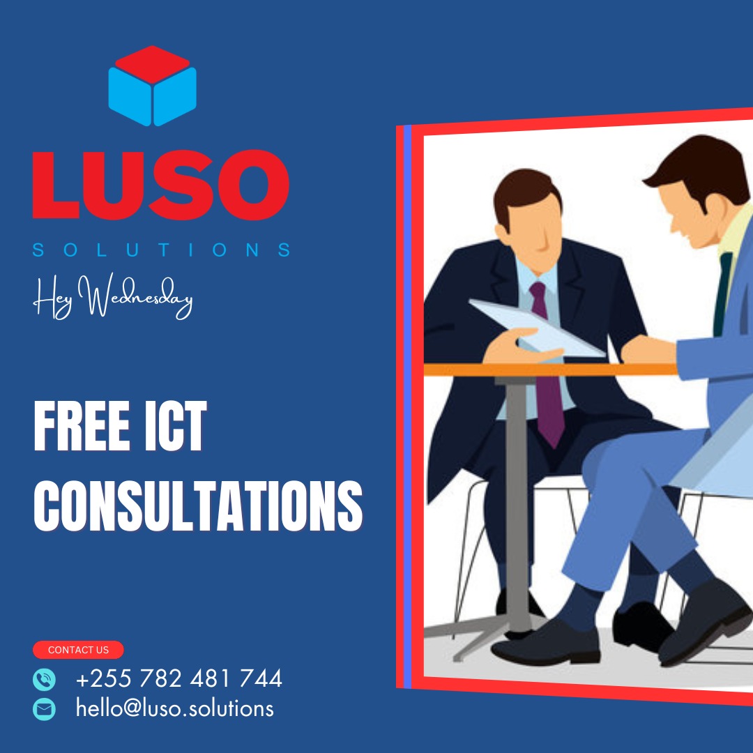 LusoSolutions's tweet photo. How is your #Wednesday going? Never forget that we offer free Consultations on #ICT and related issues https://t.co/vAhYqbsLYr