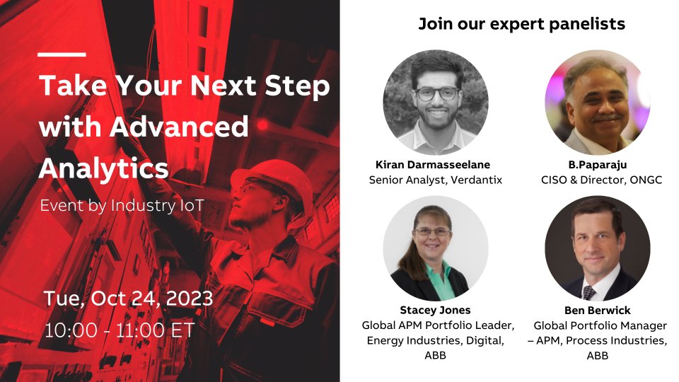 ABBIndia's tweet photo. Trying to keep up with the latest trends in APM? ๐ค With technologies like AI revolutionizing how industries manage assets, here is an insider look at best practices at this exclusive event. Register now for FREE https://t.co/WrCUqCwgd9 #ABBAbilityGenix https://t.co/zNVhtUbKC3