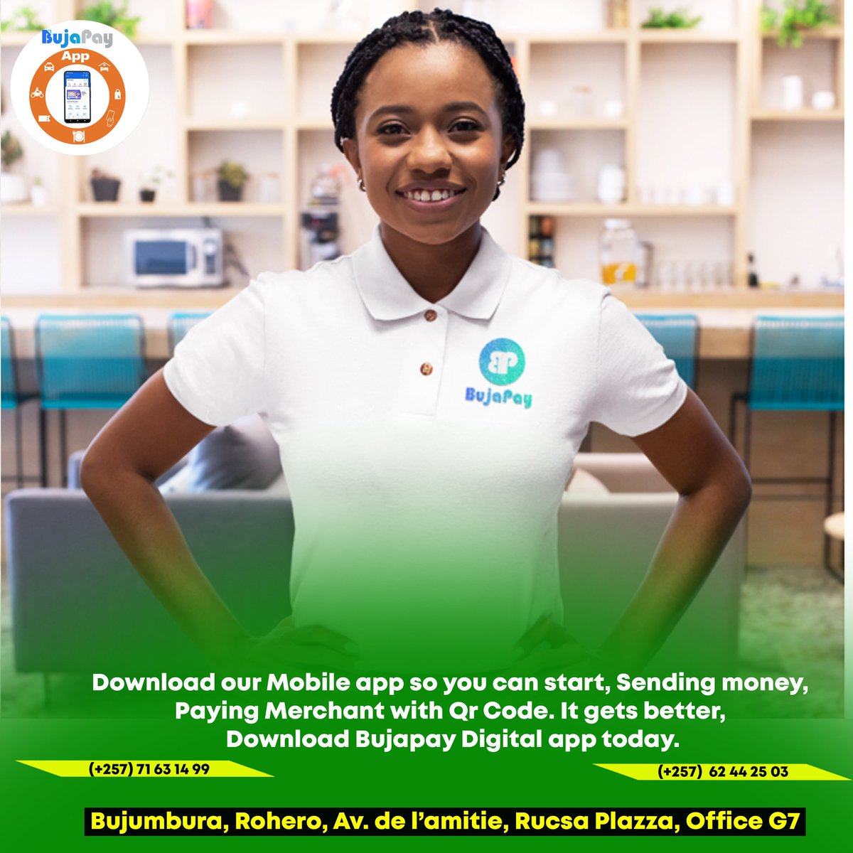 BujaPay's tweet photo. ACCEPT PAYMENTS WITH BUJAPAY QR CODE
Get your BujaPay All in One QR Code to accept mobile payments in your retail shop. Accept instant payment with the QR code scanner on your retail store
@Regideso_bdi 
@NtareHouse 
@EricLibson https://t.co/iABV8ICCLF
