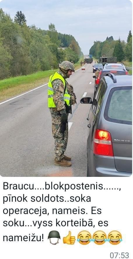 Atsūtīja pensionēts ceļu policists:)