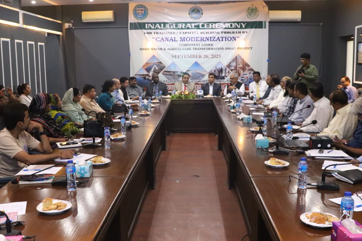 PerveizAhmed's tweet photo. Inaugural Ceremony for the Capacity Building Program on Canal Modernization, a Crucial Element of the SWAT Project (World Bank) Supported by the World Bank
Short Field visit of Hyderology Lab
 #SWATProject #CanalModernization #CapacityBuilding #SIDA https://t.co/lJ9oh7UdB5