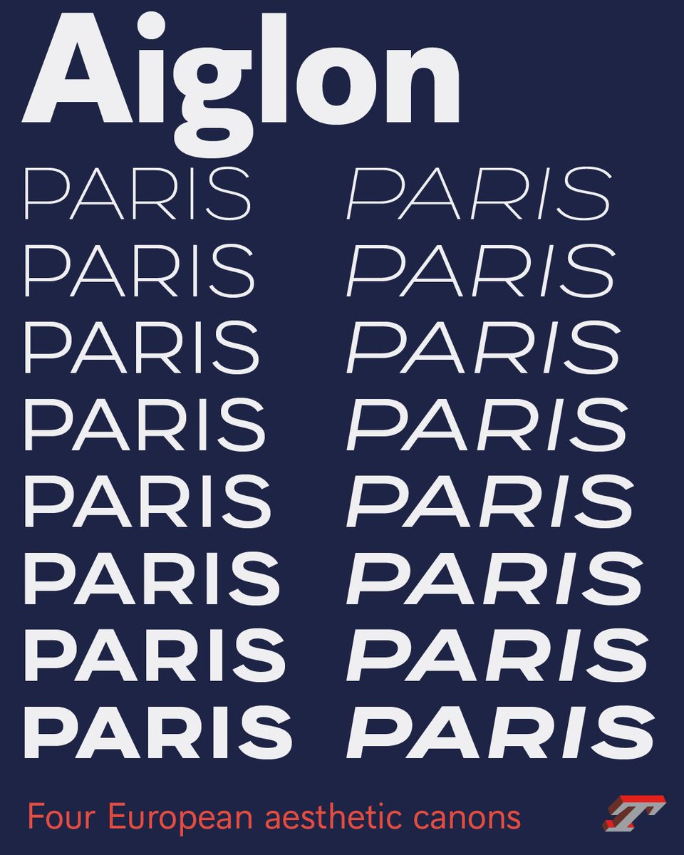 typofonderie's tweet photo. Aiglon family was built upon many local references from craftsmen of the lettering trade, each developing his own style. The idea is to reaffirm a typical 🇫🇷 French style, but with a variety of 🇪🇺 European flavors.

➽ https://t.co/0ewnPd5qwj https://t.co/wy0bIK3rma