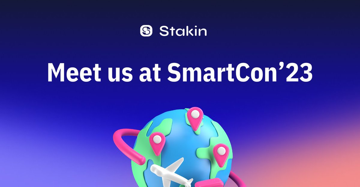 StakinOfficial's tweet photo. π Get ready for #SmartCon23!
We're thrilled to announce that our team will join @chainlink's event in Barcelona from Oct 2-3.
Want to dive into the future of staking in #web3?
Send a DM to @EdouardL for engaging conversations and, of course, a taste of Spanish wine! π· https://t.co/RFEShm68pn