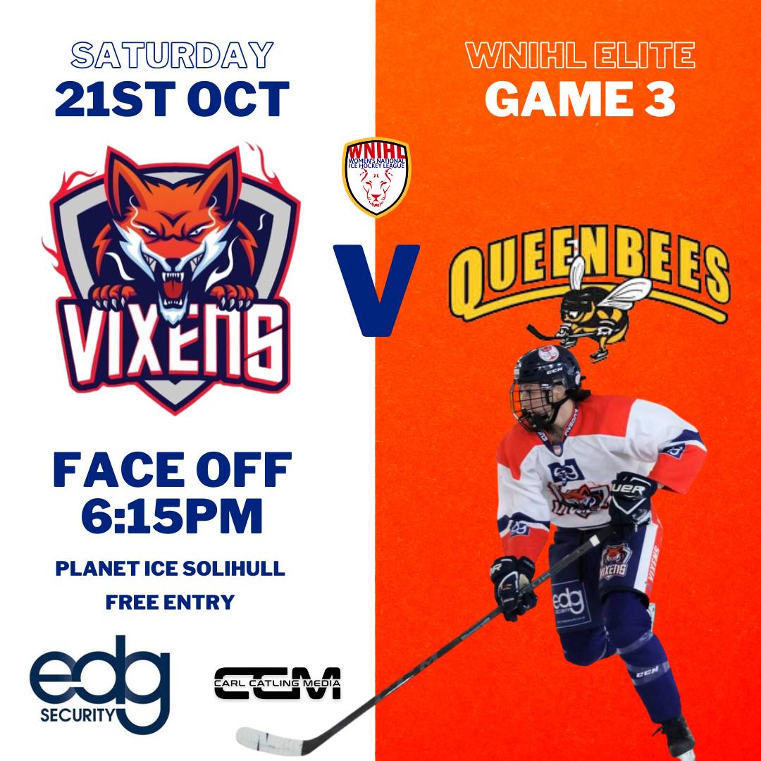 SolihullVixens's tweet photo. Next Up 🏒

An early season encounter between Solihull and QBs to look forward to.
Just Another few weeks to wait...

#vixenshockey 🦊 https://t.co/XuHNoLS1DN