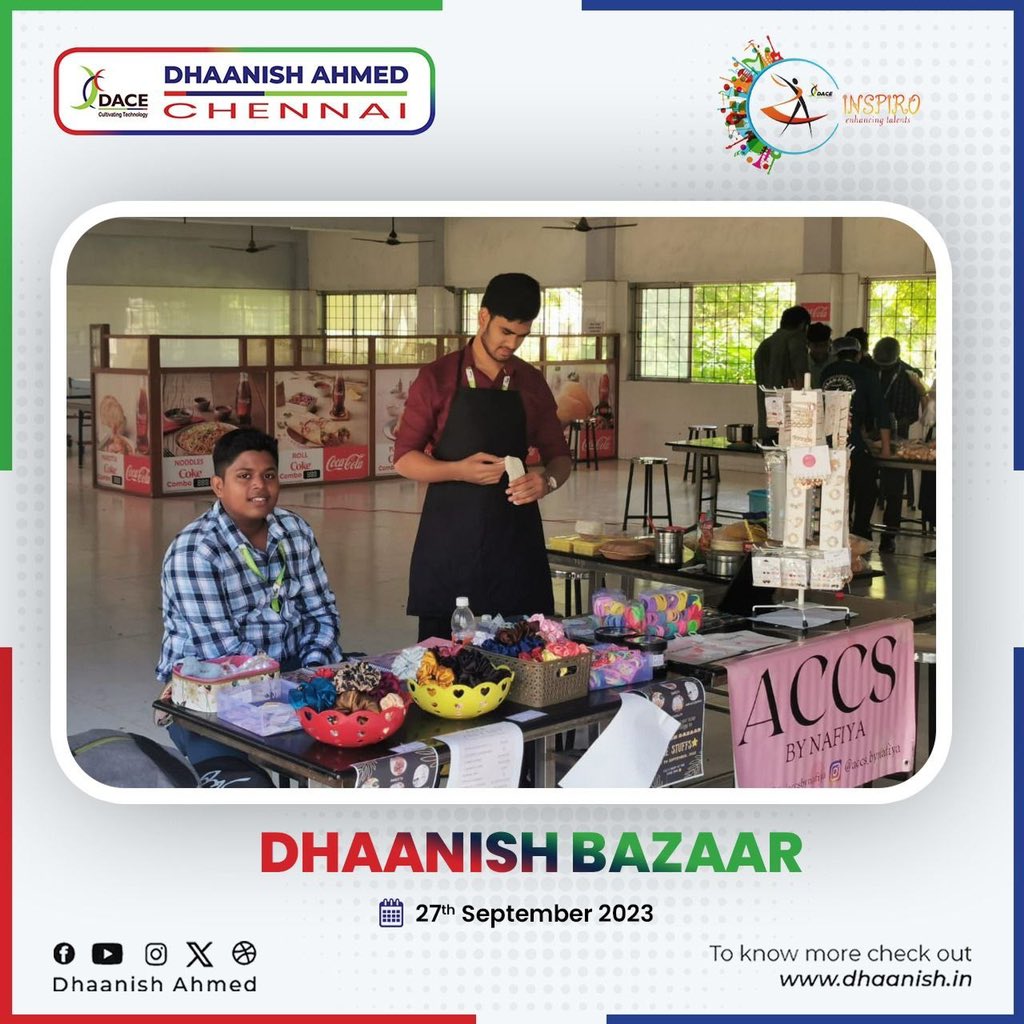 Dhaanishchennai's tweet photo. Dhaanish Bazaar 23 Session 1
#dhaanishBazaar #dhaanishahmed #chennai #collegeprogramme #dhaanishahmedchennai #dacechennai https://t.co/NWQ7HkQq5N