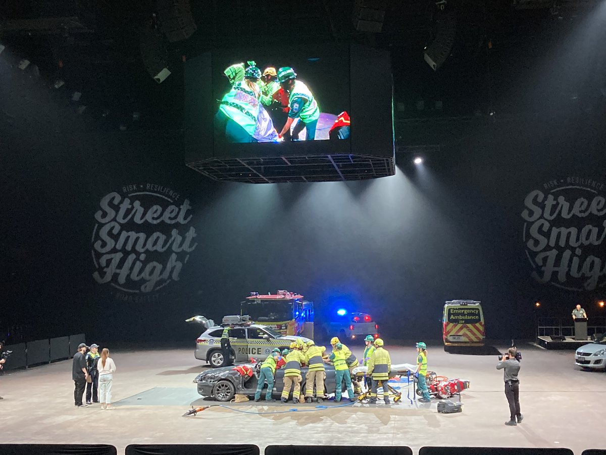 DFIT_SA's tweet photo. The always impactful @RAAofSA Street Smart High event has wrapped up for 2023. More than 10,000 year 10 to 12 students from 86 schools attended over the two days - the biggest turnout yet! 🚗

#StreetSmartHigh https://t.co/SiR3zMd5G0