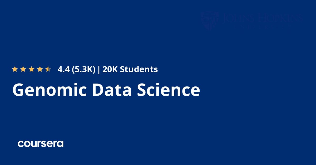 Fahad_Almsned's tweet photo. تخصص علم البيانات الجينومي
Genomic Data Science Specialization

يشمل 6 دورات مجانية

تخصص ممتاز جدا وشامل مع تركيز على المهارات البرمجية

تابع للوصف...

#بيانات_فهد 
#تعلم_مجانا 
#المعلوماتية_الحيوية
#المعلوماتية_الصحية
#علم_البيانات https://t.co/ebPQ4Q2tZJ