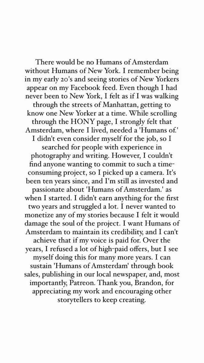 There would be no Humans of Amsterdam without <a href="/humansofny/">Brandon Stanton</a>