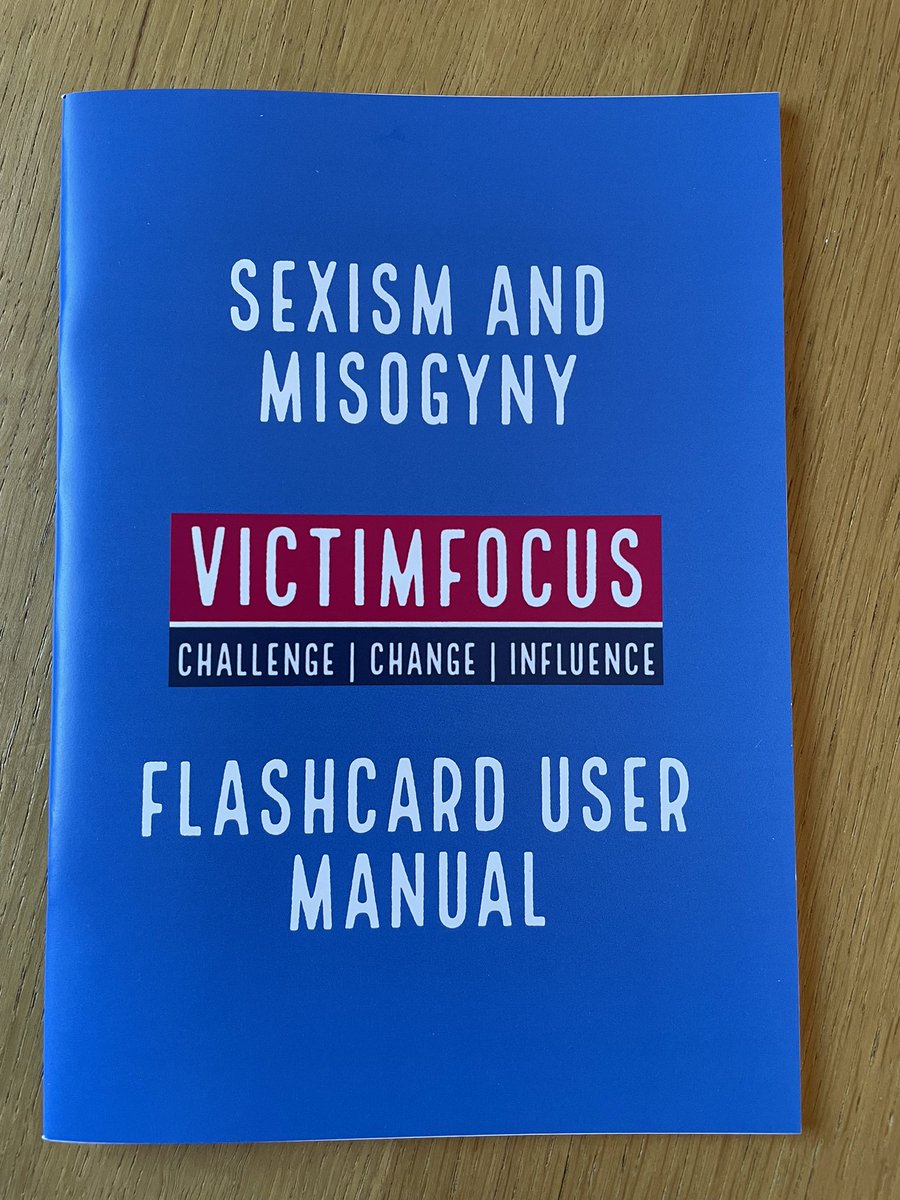 Sexism and Misogyny Flashcards and Resource 

Each card contains a provocative statement that can be used with adolescents and adults to help them to identify, discuss, challenge and process social and personal beliefs of misogyny, inequality, oppression and sexism towards women.