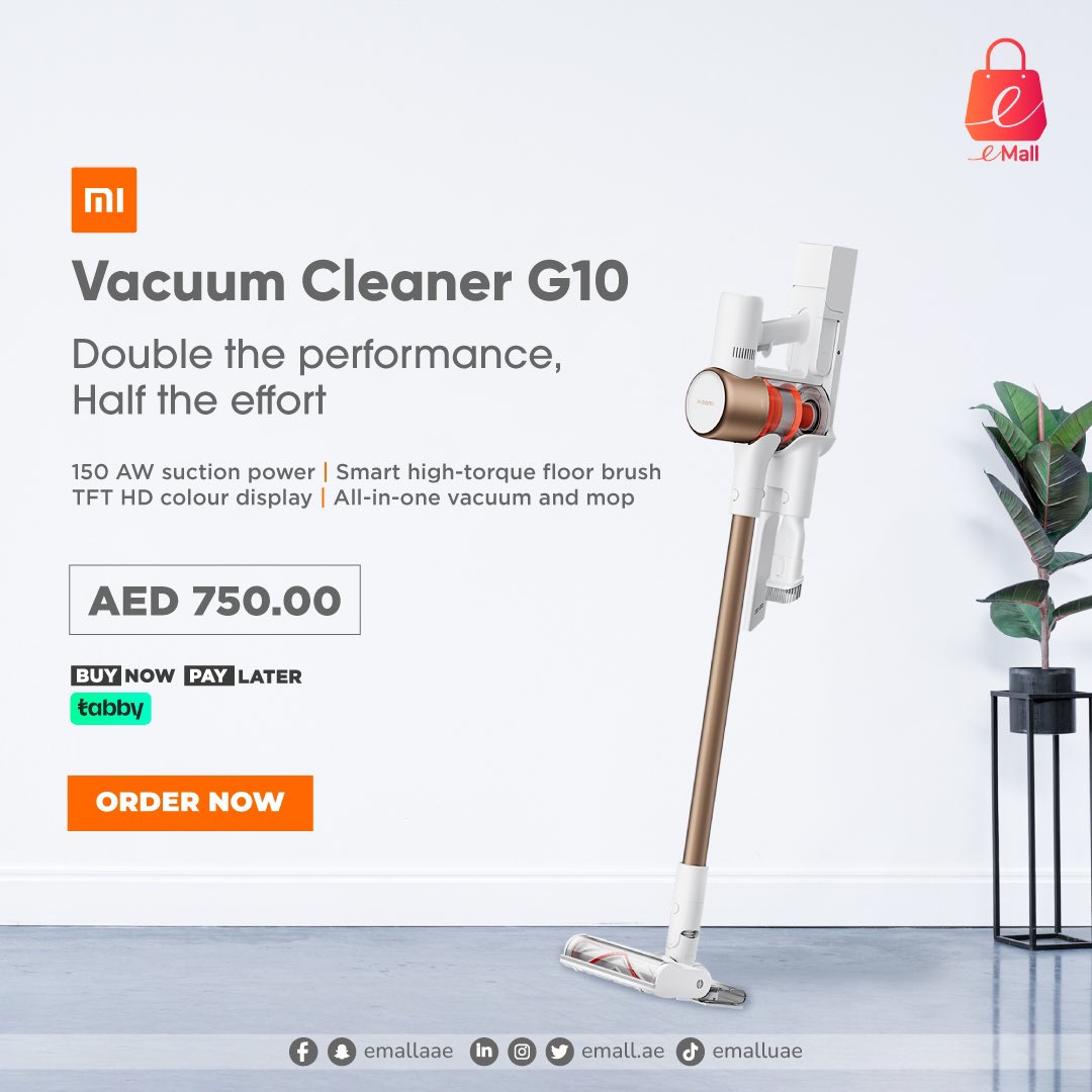 AeEmall's tweet photo. Xiaomi Mi Vaccum Cleaner G10plus Powerful suction Maximum of 150AW powerful suction
#emallae #marketplace #dubaimarket #ajman #shariah #abudhabi #rasalkhaimah #uae #businessbay #kitchendesign #cleaning #xiaomi #vacuumcleaner #vaccumcleanerG10 https://t.co/MijBCWcIet