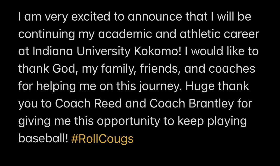 VinceHoover9's tweet image. Committed! @IUKBaseball @IndyTitans @PBRIndiana