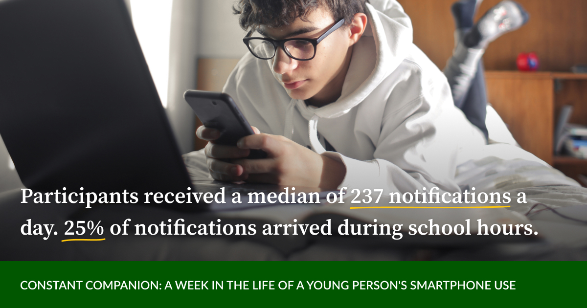 CommonSense's tweet photo. π¨ New Research: Kids and teens are fielding 100s of notifications a day. Snapchat and Discord ranked highest in the number of notifications sent.
Our full report #ConstantCompanion β‘οΈ https://t.co/lQnNYS9Hly https://t.co/lItSd63Iev