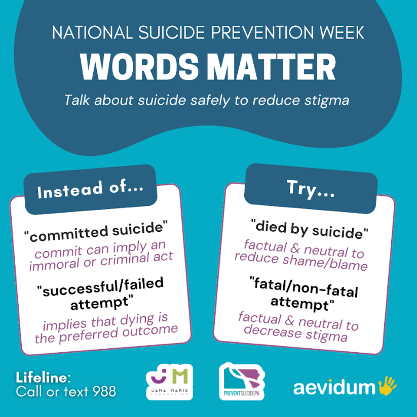 #WordsMatter #SuicidePreventionMonth