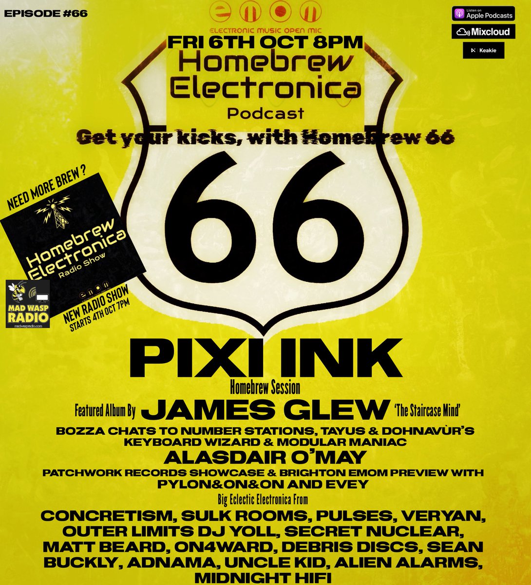 HomeBrew Electronica Show (@showhomebrew) on Twitter photo 🤩 Massive show coming up next week with <a href="/pixi_ink/">Pixi Ink Music🌌</a> <a href="/AlasdairOMay/">Alasdair O'May</a> <a href="/concretism_mus/">Concretism</a> @thomasragsmusic <a href="/pulsesnotts/">pulses</a> @MusicVeryan <a href="/WhiRecordings/">WHI Recordings</a> <a href="/mintball/">Sean Buckley</a> <a href="/DebrisDiscs/">Debris Discs</a> <a href="/adnamamusic/">Adnama</a> <a href="/uncle_kid_music/">Uncle Kid</a> <a href="/alienalarms/">Alien Alarms</a> <a href="/MidnightHiFi/">MIDNIGHT HI-FI</a> + Patchworks label / emom preview and a shed load more ! 🤩 Massive show coming up next week with <a href="/pixi_ink/">Pixi Ink Music🌌</a> <a href="/AlasdairOMay/">Alasdair O'May</a> <a href="/concretism_mus/">Concretism</a> @thomasragsmusic <a href="/pulsesnotts/">pulses</a> @MusicVeryan <a href="/WhiRecordings/">WHI Recordings</a> <a href="/mintball/">Sean Buckley</a> <a href="/DebrisDiscs/">Debris Discs</a> <a href="/adnamamusic/">Adnama</a> <a href="/uncle_kid_music/">Uncle Kid</a> <a href="/alienalarms/">Alien Alarms</a> <a href="/MidnightHiFi/">MIDNIGHT HI-FI</a> + Patchworks label / emom preview and a shed load more !