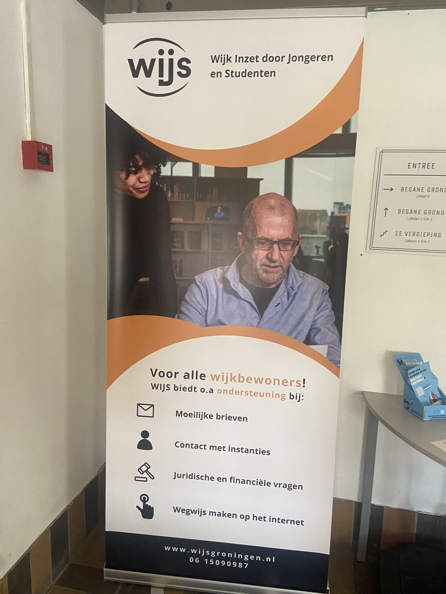 Vanmorgen een ontzettend leuk werkbezoek gehad bij wijkcentrum Bij Van Houten, waar je allerlei betekenisvolle maatschappelijke organisaties vindt. 

Waaronder WIJS, waar studenten zich inzetten op allerlei vlakken, voor en met andere inwoners van Groningen! 💚