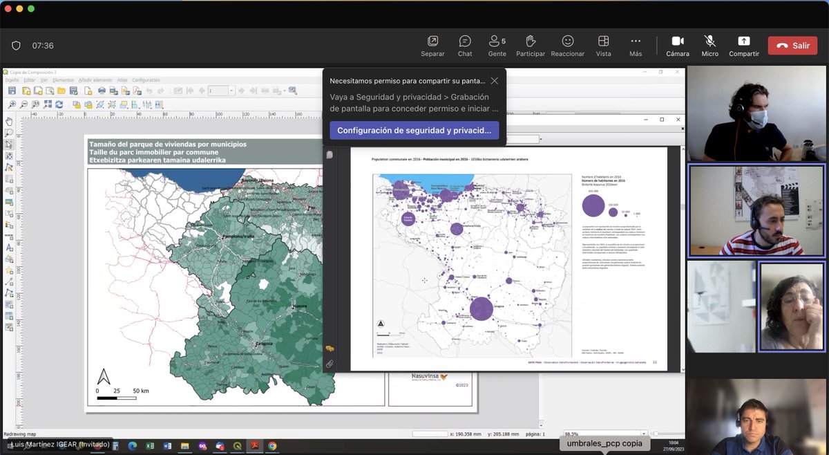 IGEAR_Aragon's tweet image. 🧑‍💻Hoy reunión técnica sobre la #cartografía y desarrollo de #mapas para el DATAPASS Vivienda junto con AUDAP 
@audap_org 
#urbanisme #territoire #vivienda #territorio #urbanismo