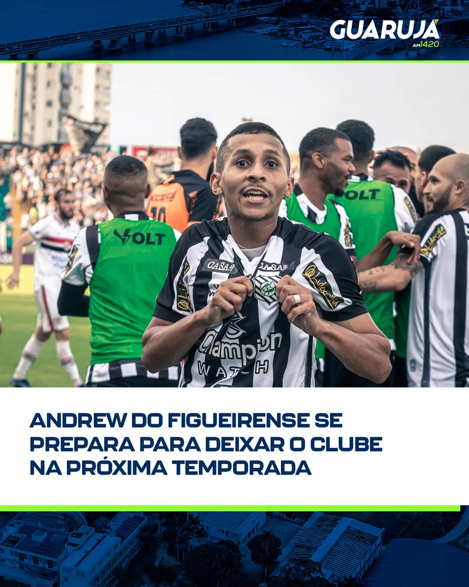 O jogador Andrew, atualmente no Figueirense, está se encaminhando para deixar o clube na próxima temporada. Apesar de seu contrato estar programado para expirar no final de 2023, o atleta já está recebendo sondagens de outros clubes.
