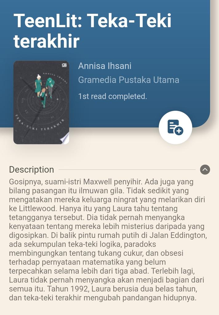 Orang yang memelihara kucing pasti bukan orang jahat, kan?

—dari Teka-Teki Terakhir, halaman 40
#reviewbuku #ulasanbuku