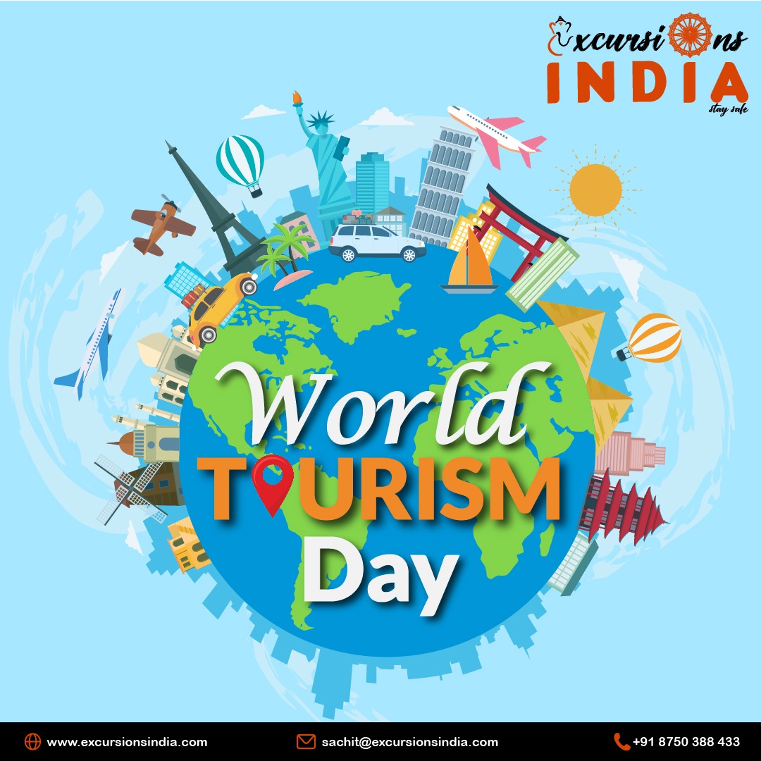 Life's greatest moments are made while traveling. On World Travel Day, let's create memories that will last forever. Start your journey today!

#excursions #excursionsindia #travellife #travelling  #indiatouristplaces #tourism #TourismDay #WorldTourismDay #WorldTourismDay2023