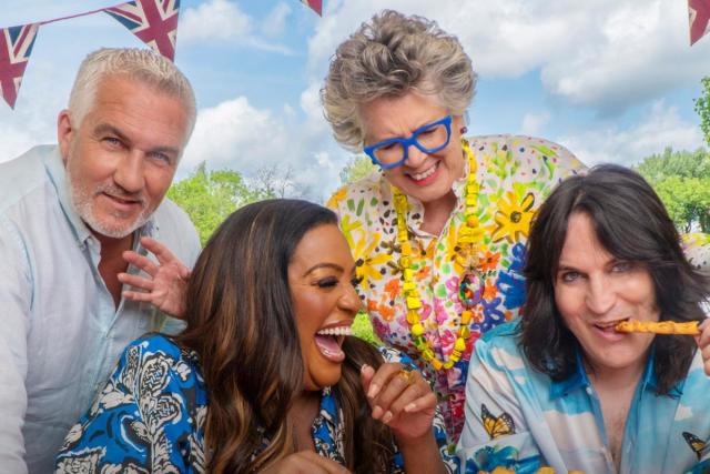 Digital_i_'s tweet photo. The @BritishBakeOff returned to @Channel4 last night, reaching a peak viewership of 4.96m 🍰

Paul Hollywood, @PrueLeith and @noelfielding11 made their return – joined by @AlisonHammond who made her debut as host, winning over the hearts of fans.

#GBBO #ViewingFigures https://t.co/DKFdH0i535