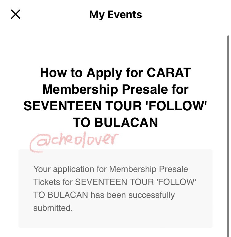 cheoIover's tweet photo. wont be able to go to follow tour in bulacan so

Carat Membership for rent! already registered :)) 

can give more proofs sa dm! 

dm if inch! tags: svt seventeen concert  presale ticket selling https://t.co/CIuoihRZ8S