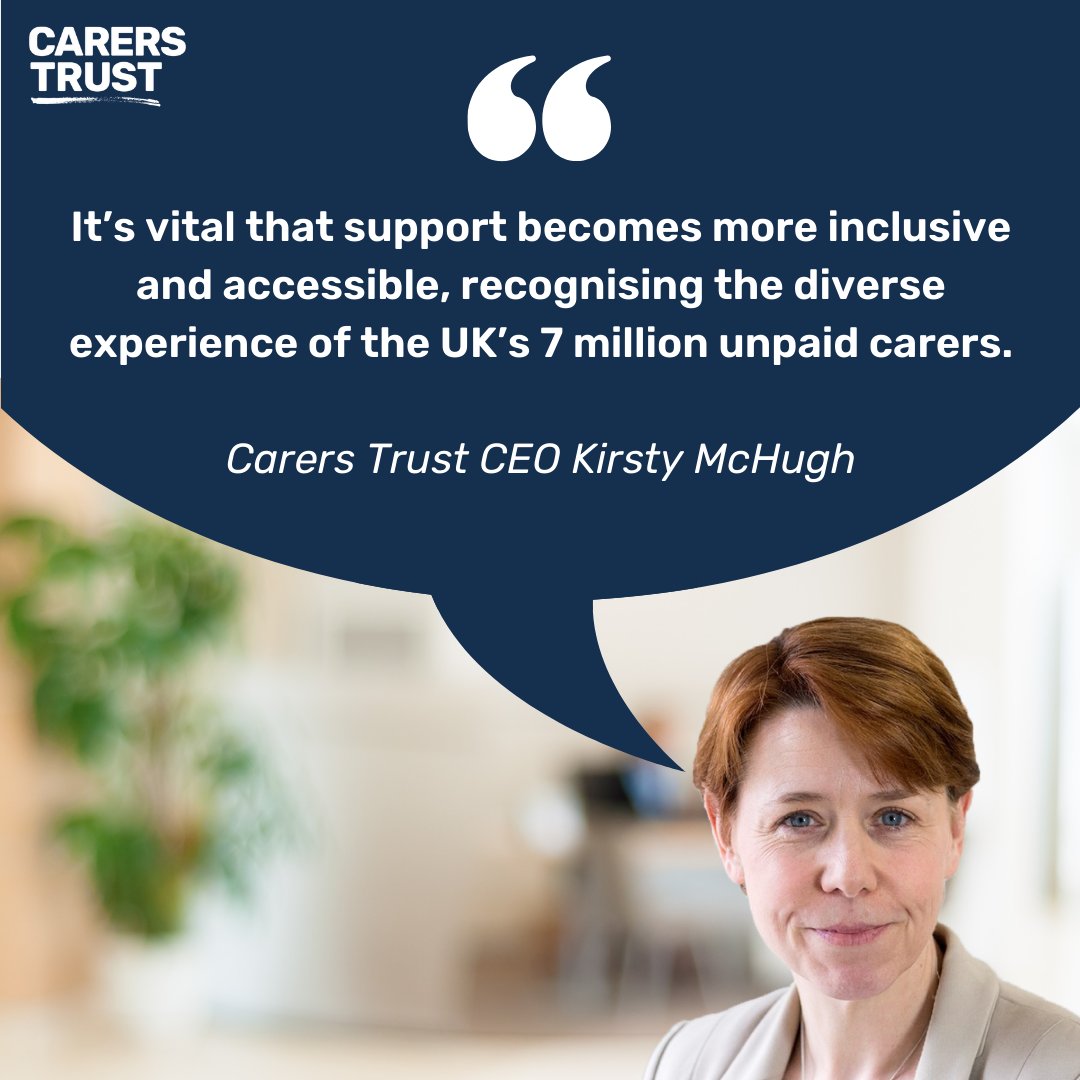 Carers Trust CEO, Kirsty McHugh, on our Adult Carer Survey which shows how the tough issues facing unpaid carers are disproportionately affecting minority groups

Adult Carer Survey full findings and recommendations: carers.org/AdultCarerSurv…