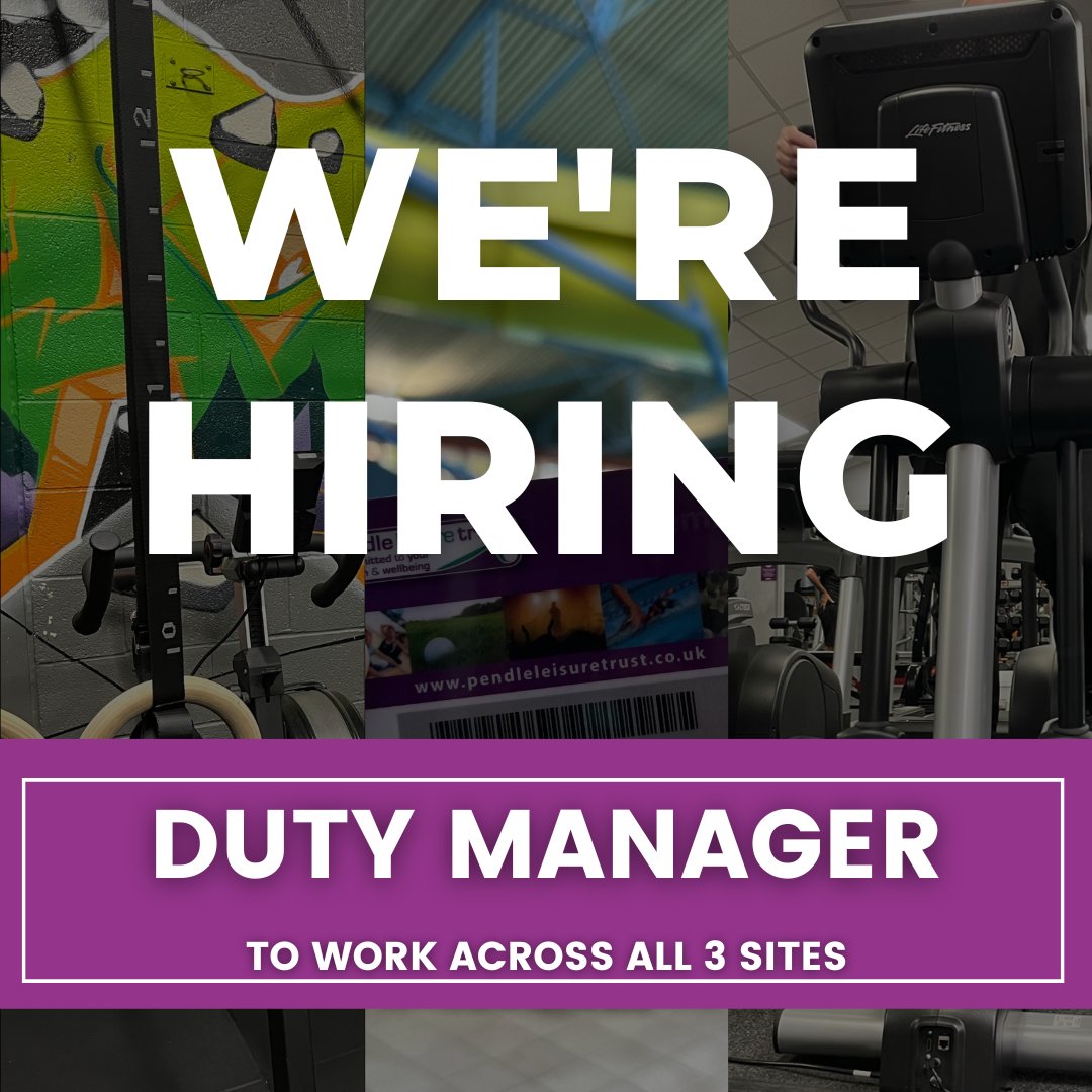 🌟 WE'RE HIRING!!! 🌟

✅Do you have managerial experience?
✅Organised?
✅Customer focused?
✅Team player?

Then we want to hear from you for our Duty Manager position to work across all 3 of our sites.

🌐Check out the link in our bio to find out more.
pendleleisuretrust.co.uk/about/jobs/P23…