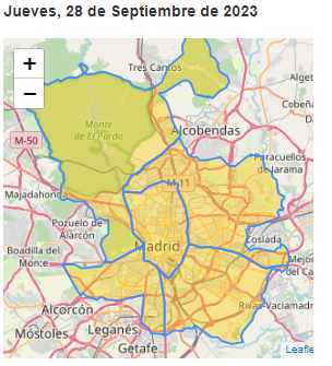 Hoy, jueves, se prevé que la #calidaddelaire será regular 🙄 en todas las zonas de la ciudad de Madrid. 👉 acortar.link/piSVuO