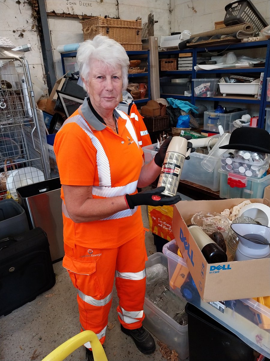 Labourstone's tweet photo. 2/ So much useful stuff being diverted from the bin & finding a new home thru this #ReuseShop, thanks to Carla & her Teams passion for #Reuse. Chk out the #Subbuteo and the vintage #ThermosFlask! Thank you! @LondonEnergyLtd @connectNLWA @wfcouncil @ElizabethBapti4 @DoreRosalind https://t.co/zOzcPGqVb6