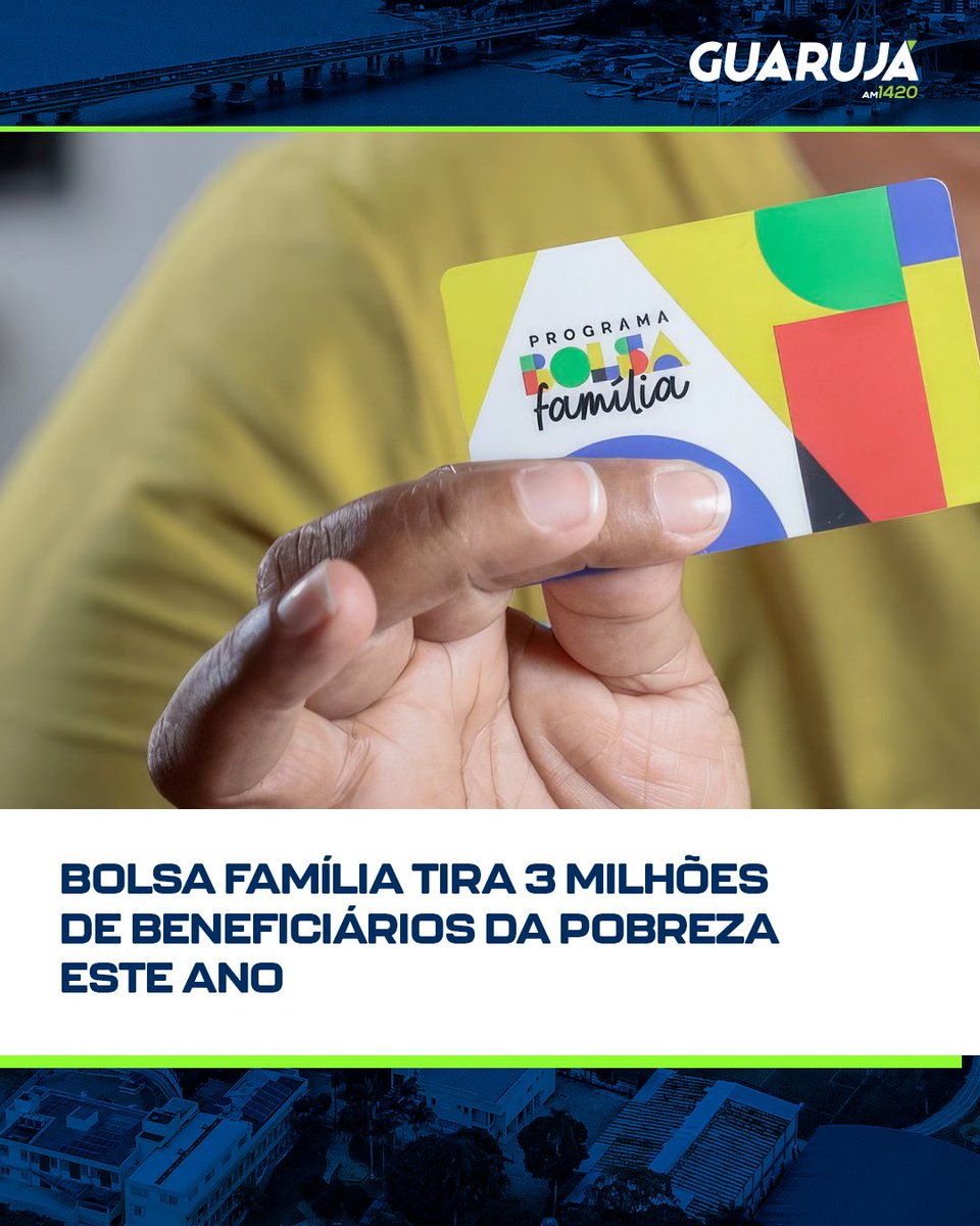 Estudo aponta que 3 milhões de beneficiários do Bolsa Família deixaram a pobreza neste ano.
O levantamento mostra ainda que a maior parte da primeira geração de beneficiários do Bolsa Família deixou o programa na fase adulta.