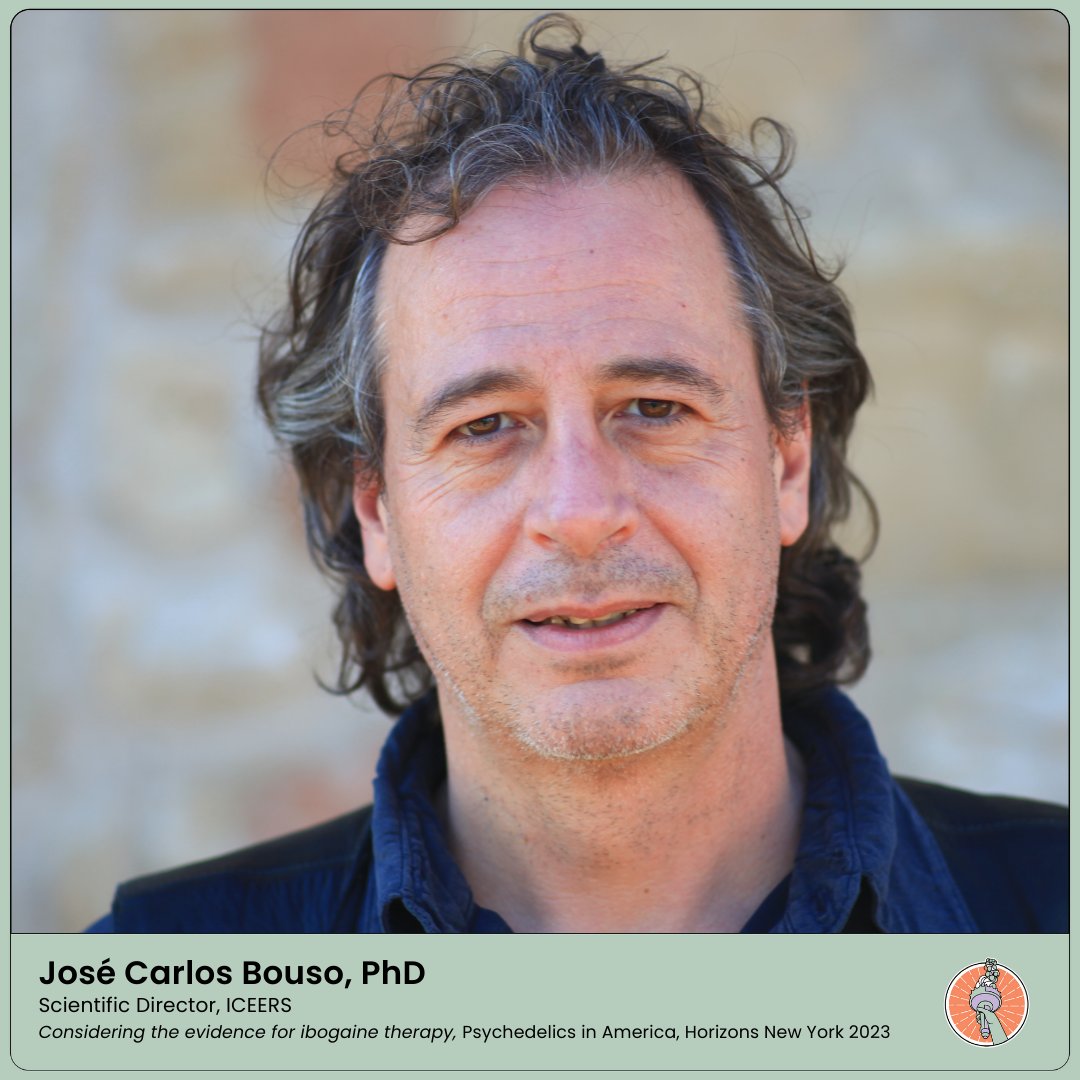 HorizonsPBC's tweet photo. We are excited to welcome José Carlos Bouso, PhD, Scientific Director of @NGO_ICEERS to the Horizons New York stage at Cooper Union for his talk, "Considering the evidence for ibogaine therapy" on Friday, October 23, 2023. #horizonsny23  #joinus https://t.co/l0dhhfVcbh https://t.co/6sEBc2NQK7