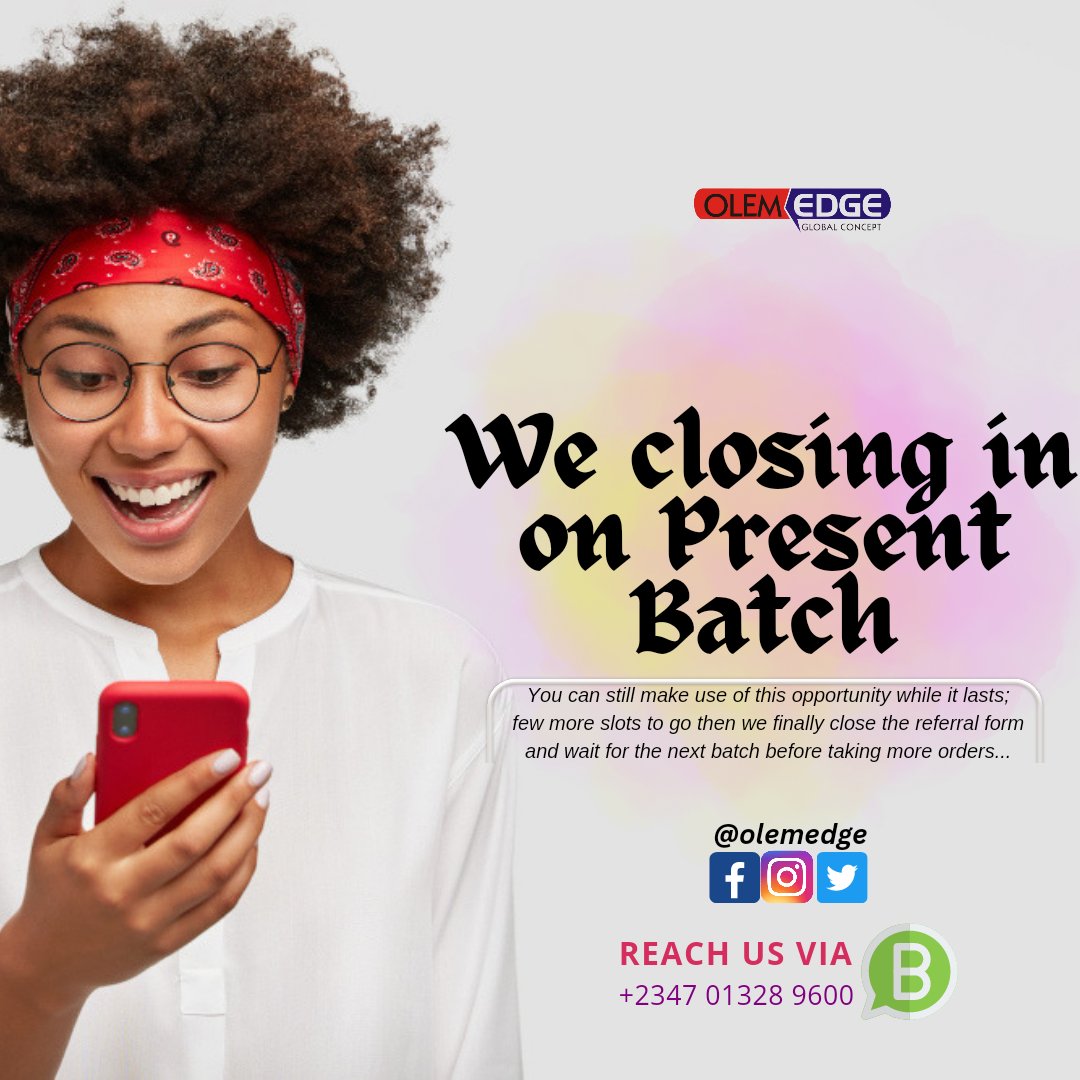 OlemEdge's tweet photo. Happy holiday

Few slots still available for our final year project/thesis handling services.

Apply today and free yourself of concerns about stress, divided attention and less productivity in your paid employment: we'll go with you all the way. https://t.co/vSGVxcf9yy