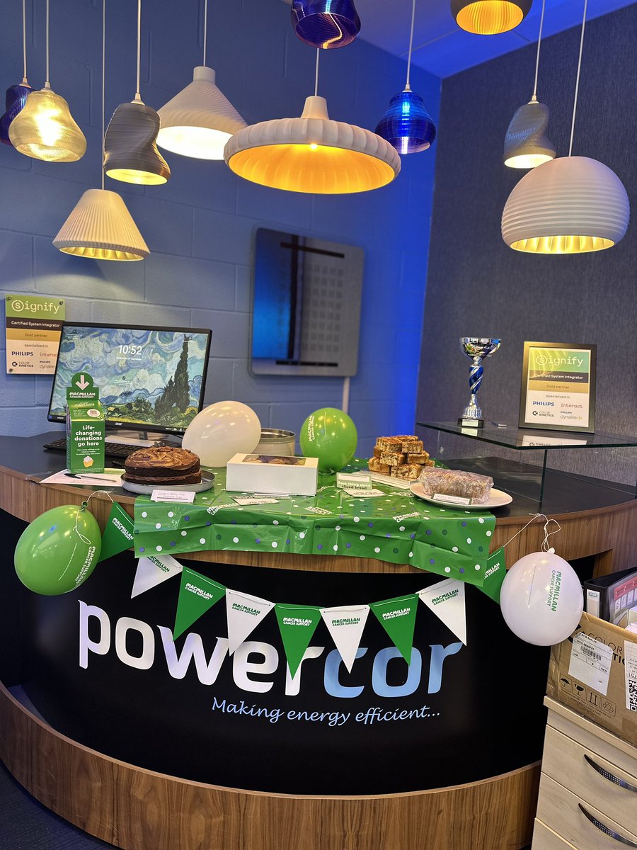 Powercorltd's tweet photo. Powercor’s first day MacMillan coffee morning! #macmillancoffeemorning https://t.co/sa4LGOcRO2
