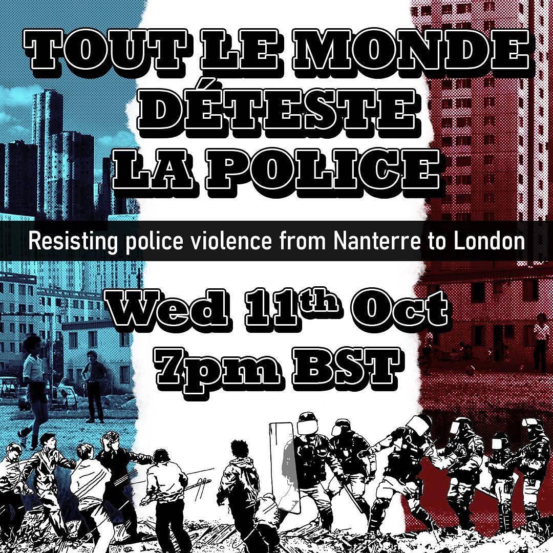 BLMUK, alongside @justice4nahel, @ReclaimJustice, @LCAPSV and other orgs fighting against police violence have organised this event to reflect upon & challenge the impact of policing in our communities. Register here: outsavvy.com/event/16295/to… & be part of the conversation! 🗓️✊🏾