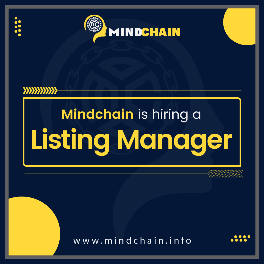MindChain1's tweet photo. 🚀 Join Our Team as a Listing Manager! 🚀

Are you passionate about the world of cryptocurrency and ready to shape its future? We're on the lookout for a Listing Manager to join our team of digital pioneers.

📋 Requirements:
✔Passion for cryptocurrencies and blockchain technology is a must.
✔Strong research and analytical skills.
✔Excellent communication and negotiation abilities.
✔Understanding regulatory compliance in the crypto space is a plus.

📧 Contact Us:
support@mindchain.info
🌐 Website:
https://t.co/IOo2z9of6P

#mindchain #ecosystem #MIND #MSC #crypto #DEX #CEX #blockchain #Mind20 #ListingManager #JoinOurTeam